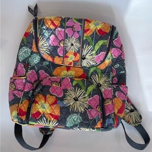 Floral Quilted Vera Bradley Backpack